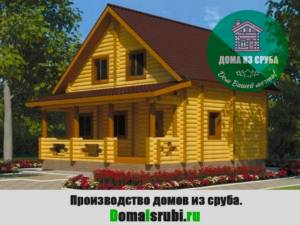 Дом из сруба 2 этажа, размер 8.4 х 7.7 м.,116.3 кв м. "КОМФОРТ-284771163"