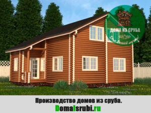 Дом из сруба 2 этажа, размер 8.5х9.5 м, 161.5 кв м. "Комфорт-285951615"