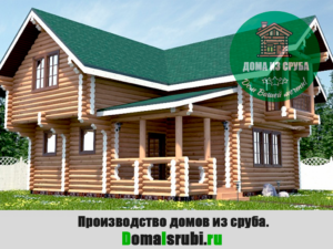 Дом из сруба 2 этажа, размер 8.2 х 8.82 м.,160.9 кв м. КОМФОРТ-2828821609