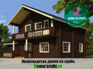 Дом из сруба 2 этажа, размер 7.8х11.3м, 148.2 кв м. "Комфорт-2781131482"