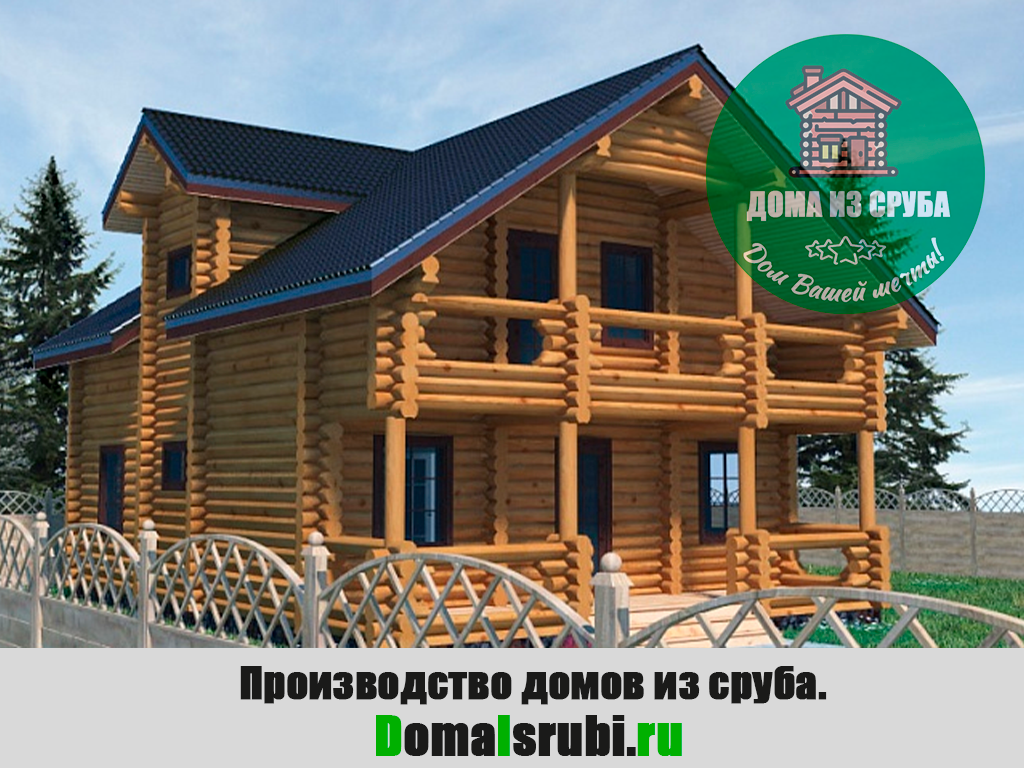 Дом из сруба 2 этажа, размер 8.4 х11.1м, 186.5 кв м. "Комфорт-2841111865" — изображение 2